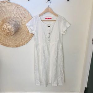 Pyne & Smith White Linen Dress